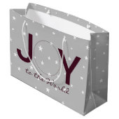 Die Freude an der Weltkrippe Große Geschenktüte (Rückseite Schrägansicht)