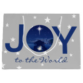 Die Freude an der Weltkrippe Große Geschenktüte (Vorderseite)