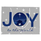 Die Freude an der Weltkrippe Große Geschenktüte (Rückseite)