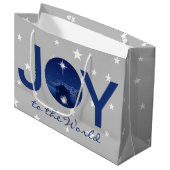 Die Freude an der Weltkrippe Große Geschenktüte (Vorderseite Schrägansicht)