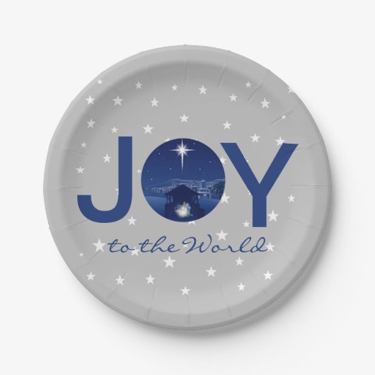 Die Freude an der Weltkrippe Pappteller (Vorderseite)