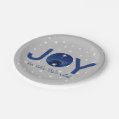 Die Freude an der Weltkrippe Pappteller (Schrägansicht)