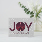 Die Freude an der Weltkrippe Postkarte (Stehend Vorderseite)