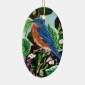 Die Freude an Jam Bluebird Keramikornament (Rechts)