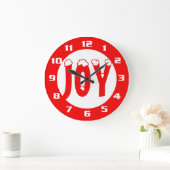 Die Freude an Weihnachten Große Wanduhr (Zuhause)