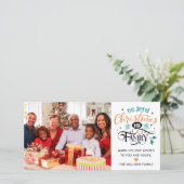 Die Freude an Weihnachten ist Familienangebot Foto (Stehend Vorderseite)