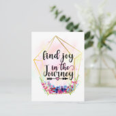 Die Freude auf der Reise Postkarte (Stehend Vorderseite)