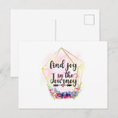 Die Freude auf der Reise Postkarte (Vorne/Hinten)