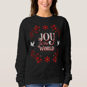 Die Freude der Frauen zum Weltweihnachtsrot Sweatshirt