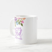 Die Freude der Lila Bläserkalligraphie des Herrn Kaffeetasse (Vorderseite Links)