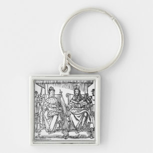 Die Freude der Protestanten, am 18. April 1689 Schlüsselanhänger