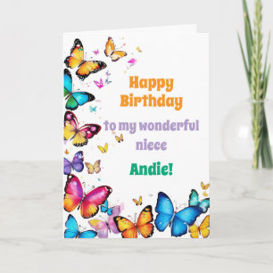 Die Freude der Schmetterlinge Alles Gute zum Gebur Karte