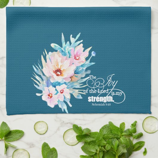 Die Freude des Herrn blühend Geschirrtuch (Gefaltet)