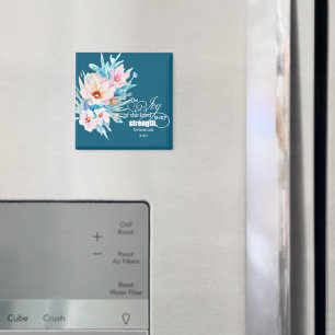 Die Freude des Herrn floral Magnet