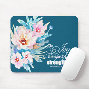 Die Freude des Herrn floral Mousepad