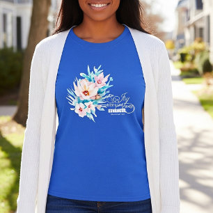Die Freude des Herrn floral T-Shirt