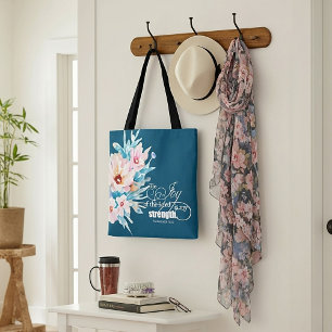 Die Freude des Herrn floral Tasche