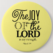 Die Freude des Herrn ist deine Stärke Button (Vorderseite)