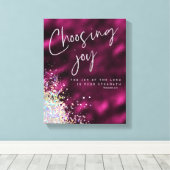 Die Freude des Herrn ist deine Stärke KJV Verse Leinwanddruck (Insitu (Holzboden))