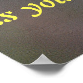 Die Freude des Herrn ist deine Stärke! Poster (Ecke)