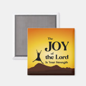Die Freude des Herrn ist eure Stärke Magnet (Vorderseite/Rückseite)