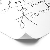 Die Freude des Herrn ist mein kraftvolles Skript Poster (Ecke)