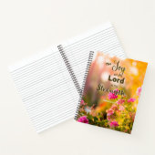 Die Freude des Herrn ist mein kraftvolles SpiralNo Notizblock (Innenseite)