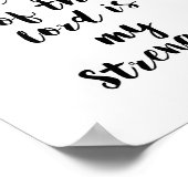 Die Freude des Herrn ist Meine Stärke Christliche  Poster (Ecke)