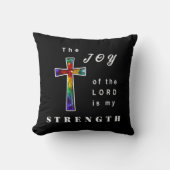 Die Freude des Herrn ist meine Stärke Kissen (Vorderseite)