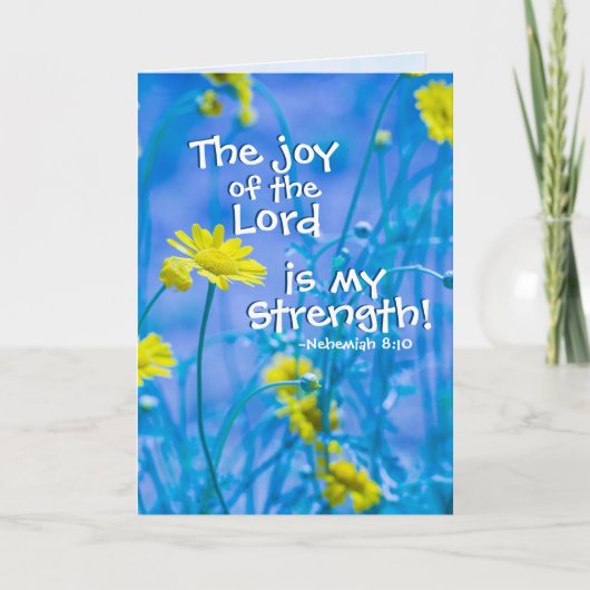 Die Freude des Herrn ist meine Stärke, Nehemiah 8: Karte (Vorderseite)