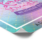 Die Freude des Herrn ist meine Stärke Personalisie Poster (Ecke)