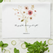 Die Freude des Herrn minimalistischen Blumen Geschirrtuch (Gefaltet)