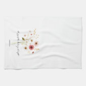 Die Freude des Herrn minimalistischen Blumen Geschirrtuch (Horizontal)