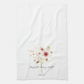 Die Freude des Herrn minimalistischen Blumen Geschirrtuch (Vertikal)