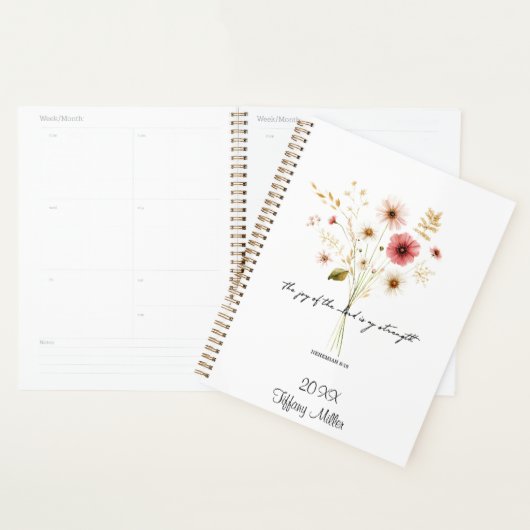 Die Freude des Herrn minimalistischen Blumen persö Planer (Anzeige)