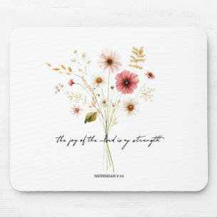 Die Freude des Herrn minimalistisches Floral Mousepad