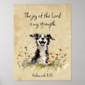 Die Freude des Herrn zu ermutigen ist meine Stärke Poster (Vorne)