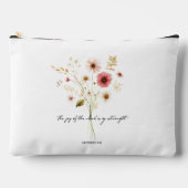 Die Freude des Lords minimalistisch blumigen Monog Zubehörtasche (Vorderseite)