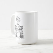 Die Freude des Schneemans Kaffeetasse (Vorderseite Links)