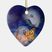 Die Freude eines Babys und einer Mutter Keramik Ornament (Rechts)