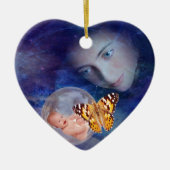 Die Freude eines Babys und einer Mutter Keramik Ornament (Vorne)