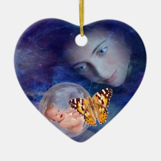 Die Freude eines Babys und einer Mutter Keramik Ornament