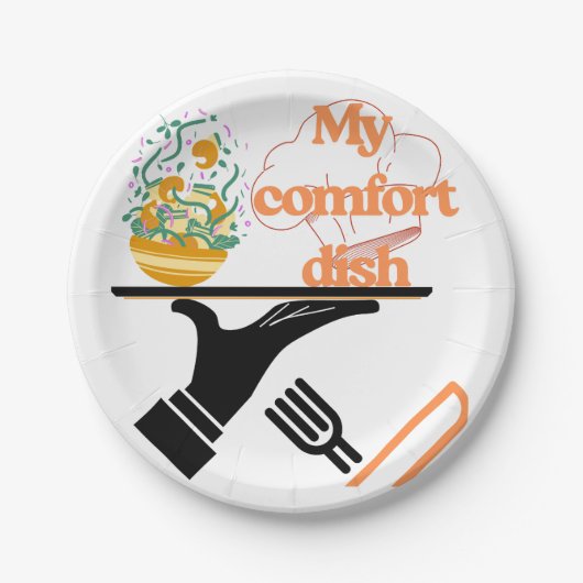 Die Freude eines Feinschmeckers Pappteller (Vorderseite)