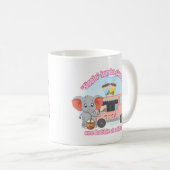 Die Freude im Jumbo, eine Blase zur Zeit Kaffeetasse (VorderseiteRechts)