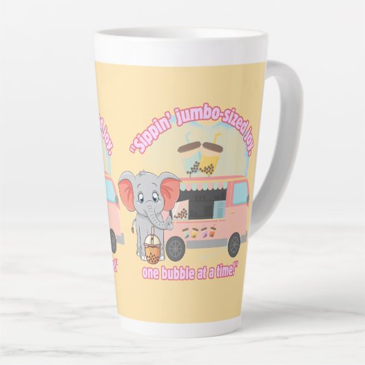 Die Freude im Jumbo, eine Blase zur Zeit Milchtasse (Rechte Ecke)