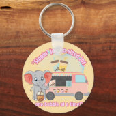 Die Freude im Jumbo, eine Blase zur Zeit Schlüsselanhänger (Vorderseite)