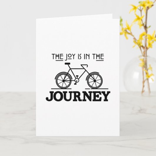 DIE FREUDE IST AUF DER REISE KARTE (Gelbe Blume)