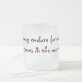 Die Freude kommt morgens Mattglastasse (Mittel)