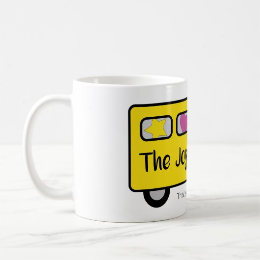 Die Freude-Liebe-Bus-Tasse Kaffeetasse (Links)