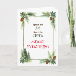 Die Freude verbreiten Feiertagskarte